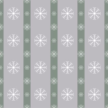 Christmas snowflakes seamless background. New year vector illustration.