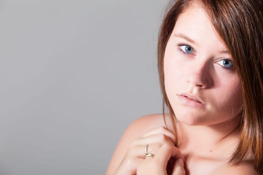 Young beauty woman whith a clear natural skin