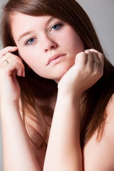 Young beauty woman whith a clear natural skin