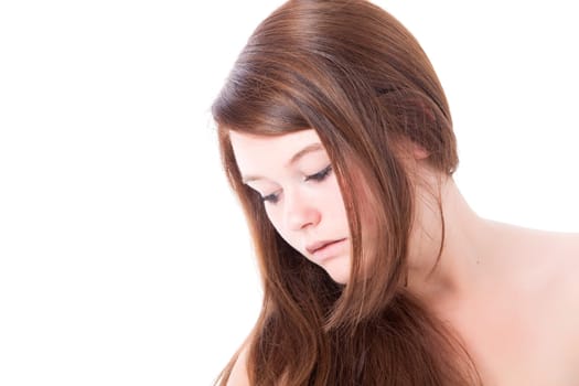 Young beauty woman whith a clear natural skin