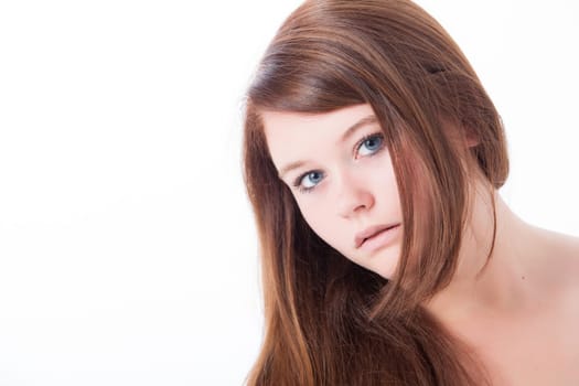 Young beauty woman whith a clear natural skin