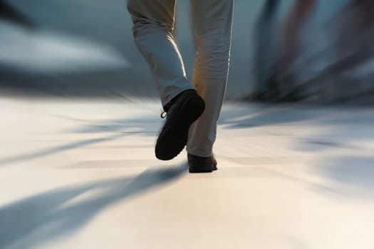 Pedestrians in a hurry