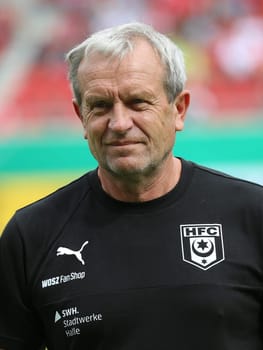 Team leader Dieter Strozniak (Hallescher FC) at the DFB-Pokal 2016/17 - 1st round - Hallescher FC against 1.FC Kaiserslautern