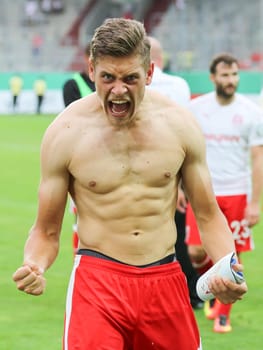 Max Barnofsky (Hallescher FC) at the DFB-Pokal 2016/17 - 1st round - Hallescher FC against 1.FC Kaiserslautern