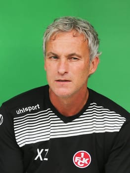 Assistant coach Xaver Zembrod (1.FC Kaiserslautern) at the DFB-Pokal 2016/17 - 1st round - Hallescher FC against 1.FC Kaiserslautern