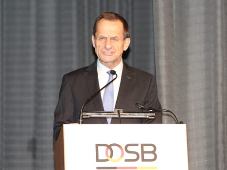 President of the German Olympic Sports Confederation (DOSB) Alfons Hörmann at the 13th General Assembly of the DOSB on 03.12.2016 in Magdeburg
