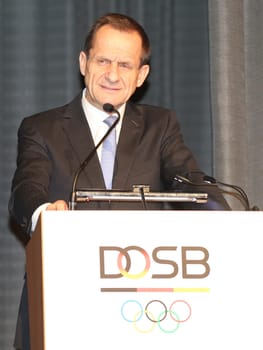 President of the German Olympic Sports Confederation (DOSB) Alfons Hörmann at the 13th General Assembly of the DOSB on 03.12.2016 in Magdeburg