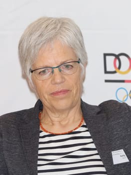 Press Spokesperson German Olympic Sports Confederation (DOSB) Ulrike Spitz at the 13th General Assembly of the DOSB on 03.12.2016 in Magdeburg
