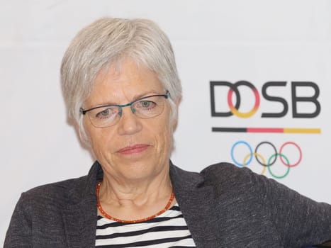 Press Spokesperson German Olympic Sports Confederation (DOSB) Ulrike Spitz at the 13th General Assembly of the DOSB on 03.12.2016 in Magdeburg