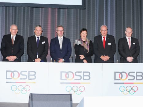 Board of the German Olympic Sports Confederation (DOSB) at the 13th General Assembly of the DOSB on 03.12.2016 in Magdeburg