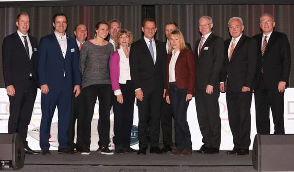 Board and Presidium of the German Olympic Sports Confederation (DOSB) at the 13th General Assembly of the DOSB on 03.12.2016 in Magdeburg