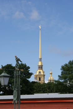 Saint-Petersburg, Russia - August 12, 2016: City of St. Pererburge. The palaces and architecture of the city. Buildings of historical part of the city.