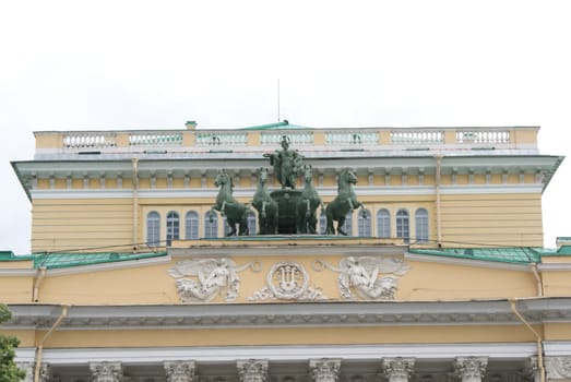 Saint-Petersburg, Russia - August 12, 2016: City of St. Pererburge. The palaces and architecture of the city. Buildings of historical part of the city.
