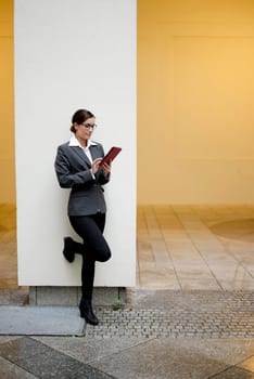 Businesswoman with digital tablet