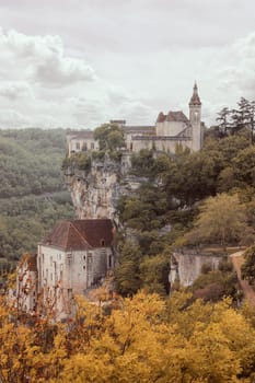 Rocamadour, french village on a cliff, Lot, France