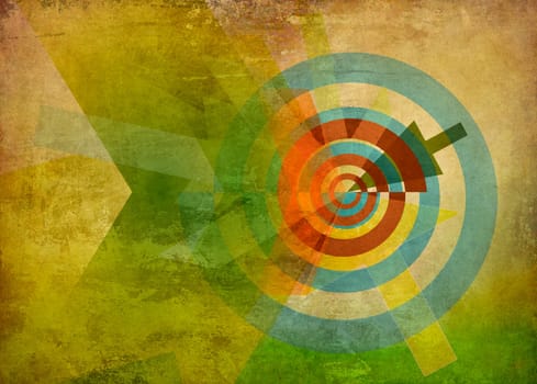 abstract target texture paper colors concept background old