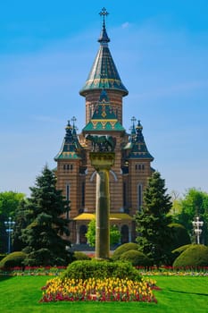 Timisoara Orthodox Cathedral is the Seat of the Archbishop of Timisoara and Metropolis of Banat, Romania