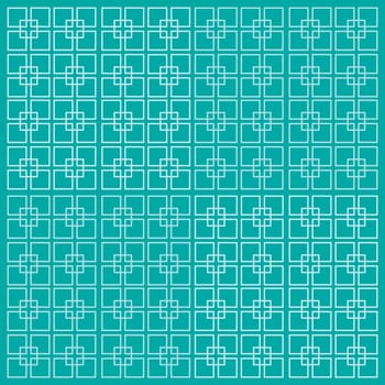 Vector square frame of straight lines isolated on a blue background. Minimalistic style.