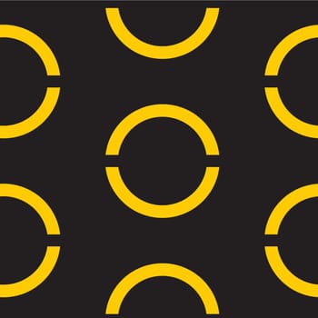 Seamless geometric background with round elements. Vector background.