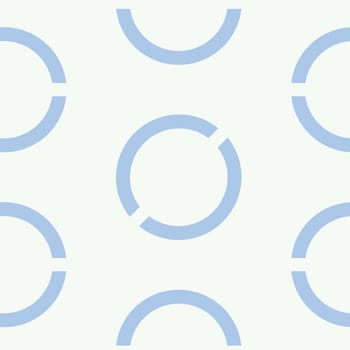 Seamless geometric background with round elements. Vector background. Blue and light-blue