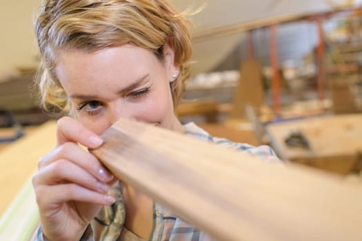 handywoman close-up