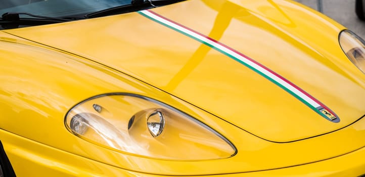 wroclaw,poland - july 9: tuning of the ferrari on race race event 2016 on july 9,wroclaw,poland
