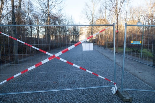 Barrier New Year's Eve party at the Brandenburg Gate in Berlin on 30.12.2016