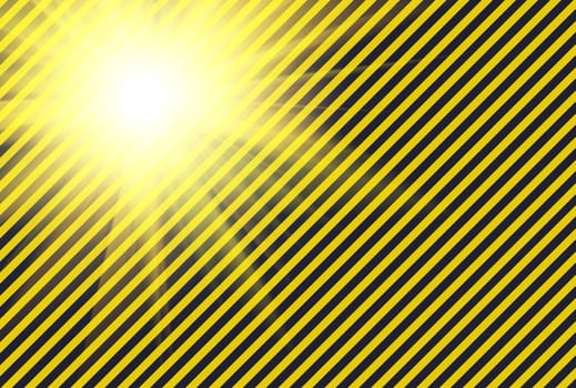Shining warning black and yellow diagonal lines useful like background