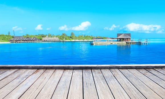 beautiful beach and tropical sea