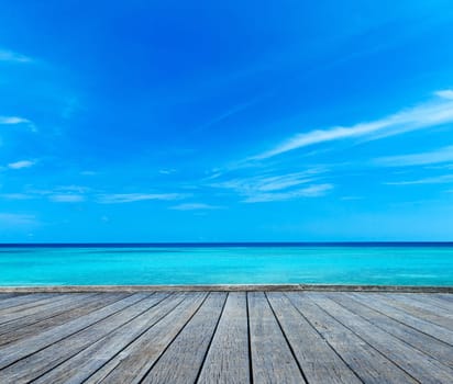 blue sky background with tiny clouds..