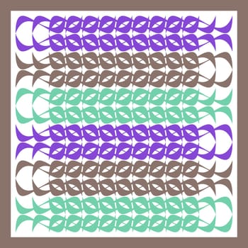 Abstract vector retro seamless pattern inside a frame
