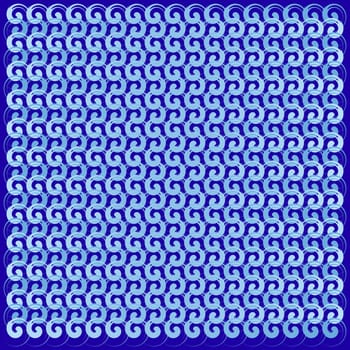 Dark blue background with sea waves vector illustration