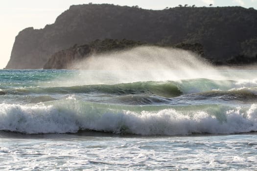 Roaring surf