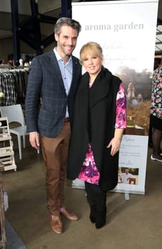 Maite Kelly with husband Florent Raimond at a fashion fair in Hamburg