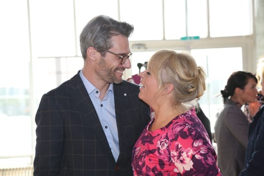 Maite Kelly with husband Florent Raimond at a fashion fair in Hamburg