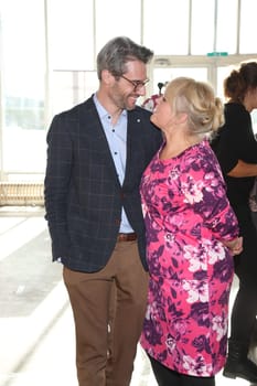 Maite Kelly with husband Florent Raimond at a fashion fair in Hamburg