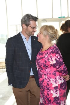 Maite Kelly with husband Florent Raimond at a fashion fair in Hamburg