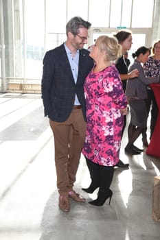 Maite Kelly with husband Florent Raimond at a fashion fair in Hamburg