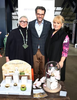 Brigitte Sely ,Maite Kelly with husband Florent Raimond at a fashion fair in Hamburg
