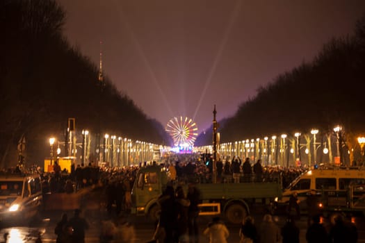 New Year's Eve party at the Brandenburg Gate in Berlin on 31.12.2016