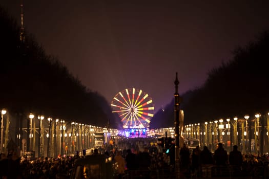 New Year's Eve party at the Brandenburg Gate in Berlin on 31.12.2016