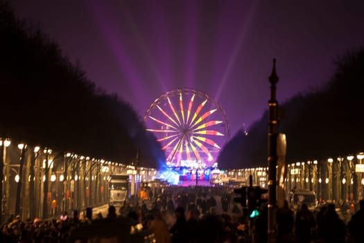 New Year's Eve party at the Brandenburg Gate in Berlin on 31.12.2016