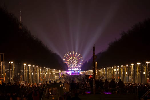 New Year's Eve party at the Brandenburg Gate in Berlin on 31.12.2016