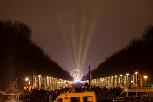 New Year's Eve party at the Brandenburg Gate in Berlin on 31.12.2016
