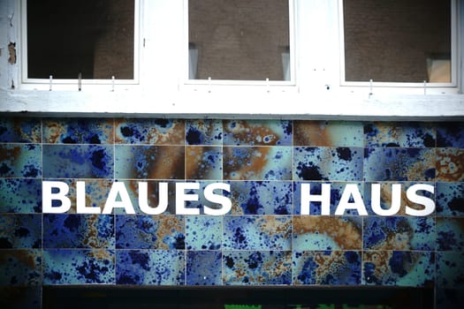 Cologne,Germany – November 24,2016: The ruins of the disused theater das Blaue Haus,the smallest puppet theater on November 24,2016 in Cologne.