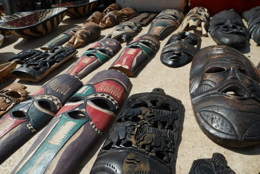 Wooden masks from Africa