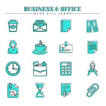 Modern line and color spot style icons, perfect for your branding, web, print or infographic design project.