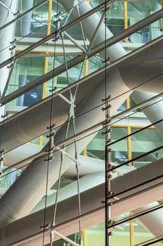 The façade of the office building in Düsseldorf,Germany