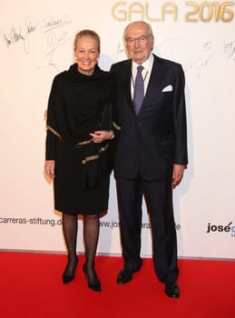 Ronald Sedlatzek with his wife Christine ( Chopard Berlin ) . Jose Carreras Gala at the Estrel Hotel Berlin on 14.12.2016
