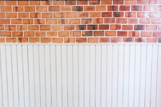 Musical notes on brick background, stock photo